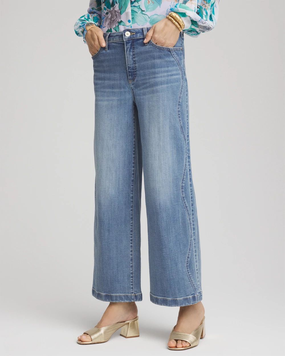 So Slimming® Wide Cropped Jeans | Chico's